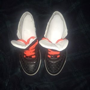 Versace Black Baroque Quilted Leather Hi Top